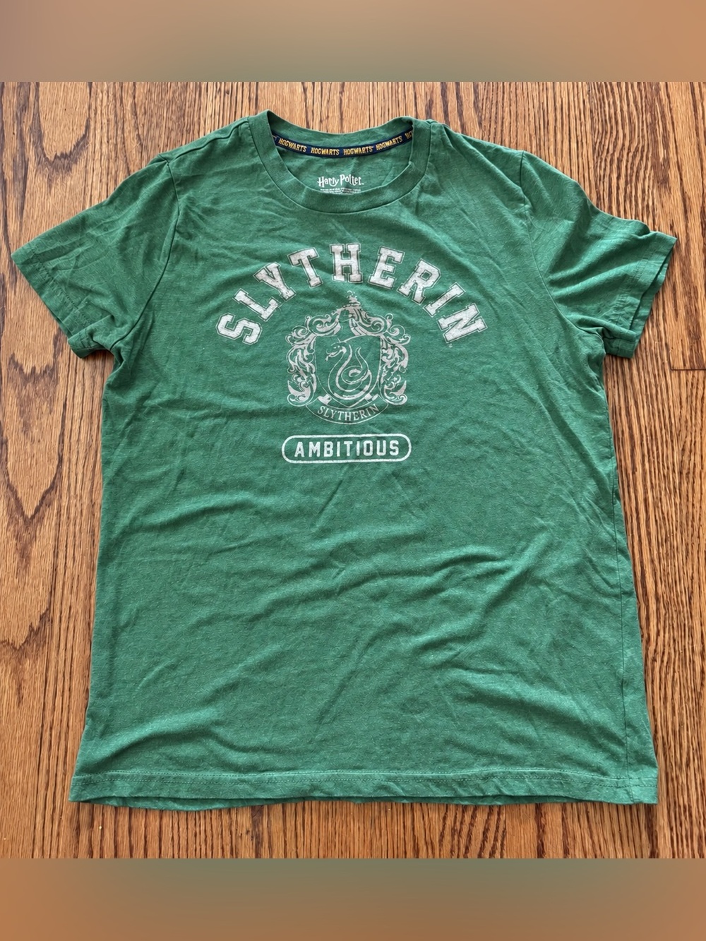 Harry Potter Slytherin Ambitious Green Fantasy Graphic T-Shirt Youth - XL